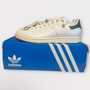Adidas Stan Smith White and Green Shoes